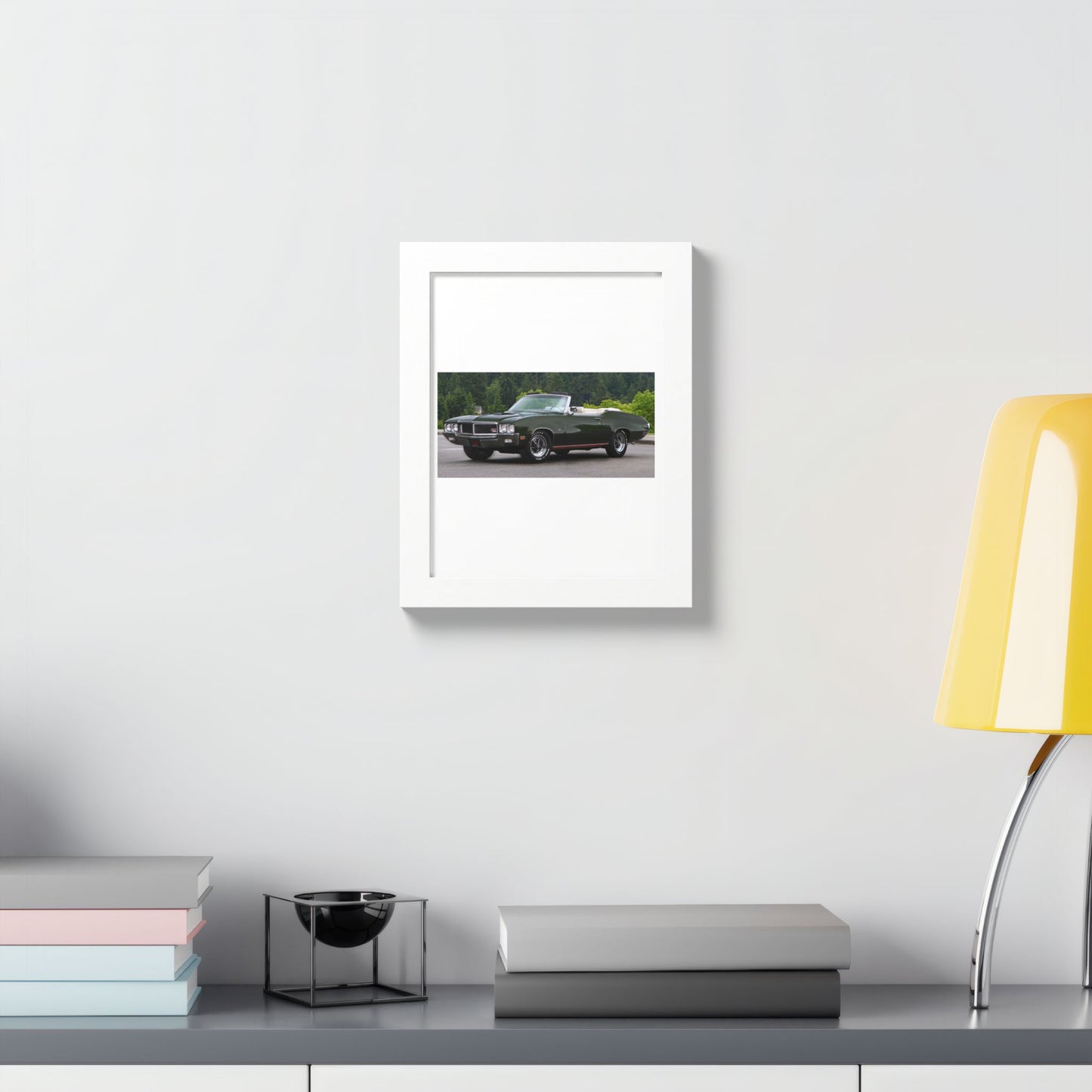 Classic 1970 Buick Skylark GS455 Stage 1 Muscle Car Convertible Framed Poster | Automotive Wall Art