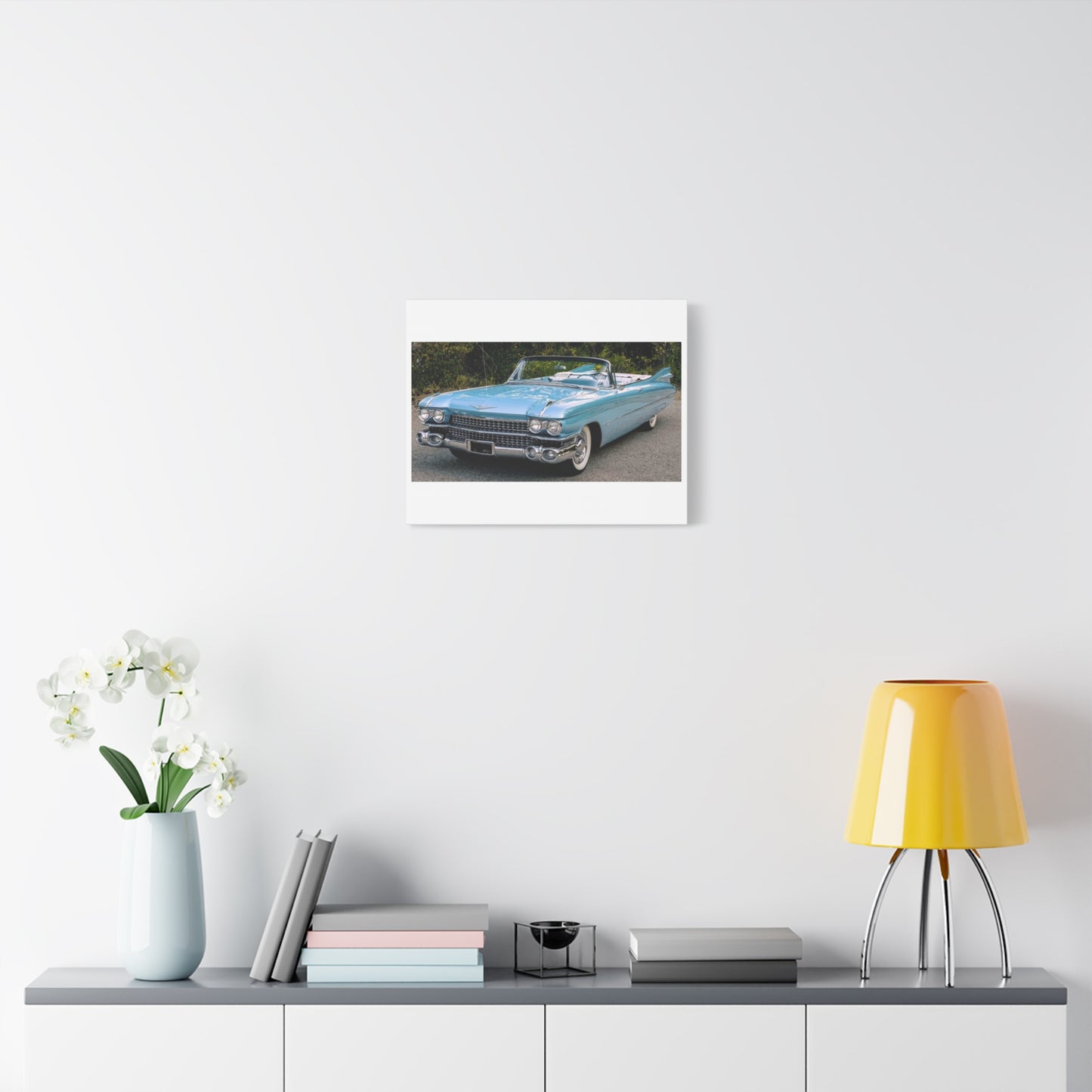 Vintage 1959 Cadillac Convertible Canvas Print | Matte Stretched Wall Art