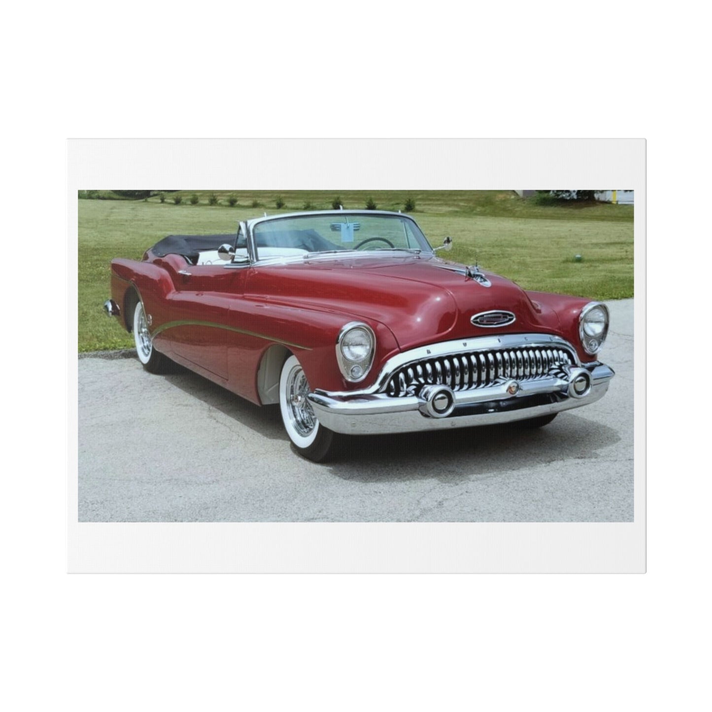 Classic 1953 Buick Roadmaster Convertible Canvas | Vintage Automobile Wall Art