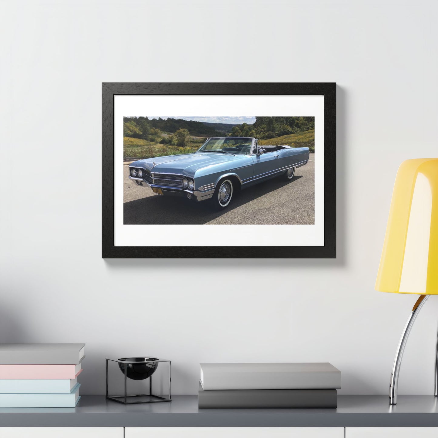Classic 1965 Buick Electra 225 Convertible Framed Poster | Vintage Automobile Wall Art