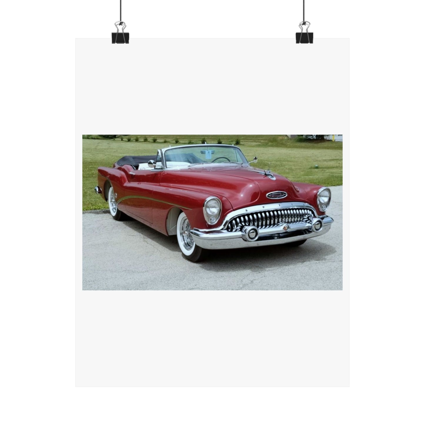 Classic 1953 Buick Roadmaster Convertible  Satin Poster