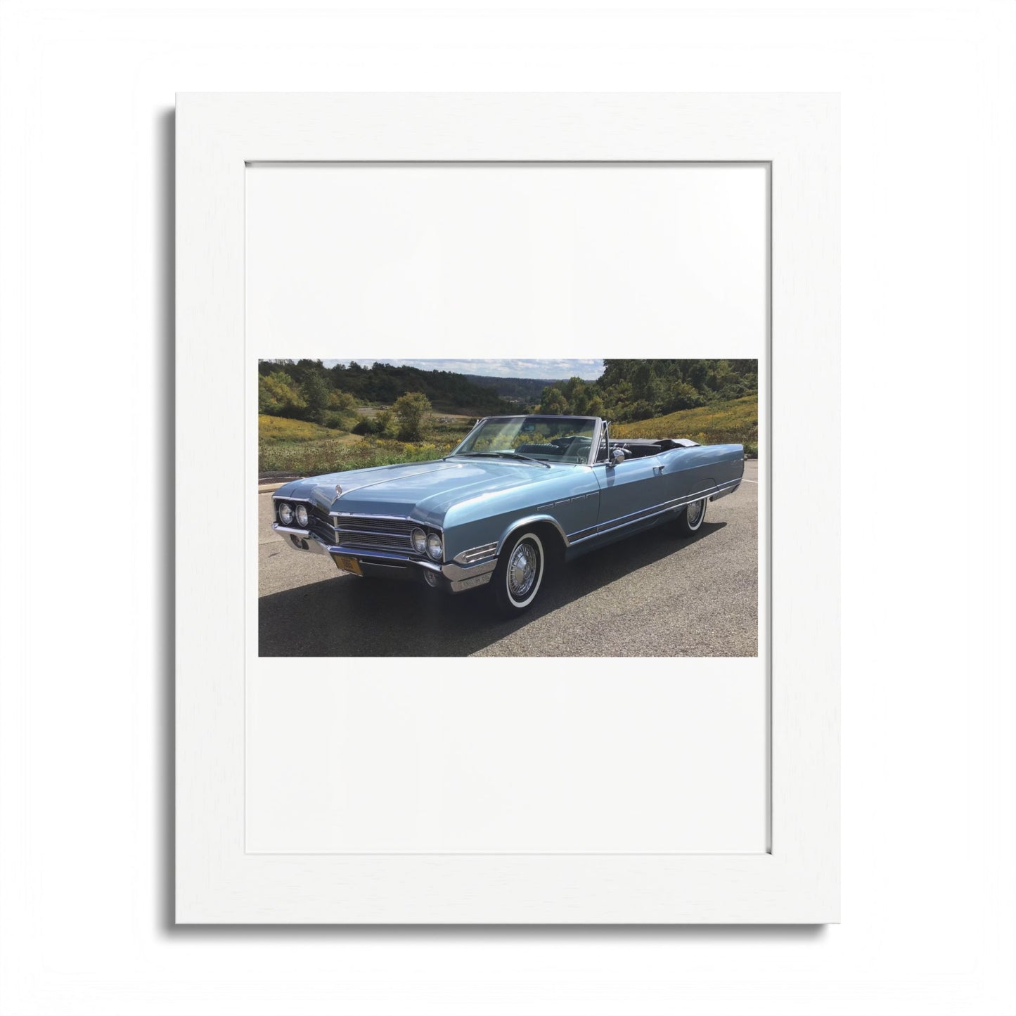 Classic 1965 Buick Electra 225 Convertible Framed Poster | Vintage Automobile Wall Art