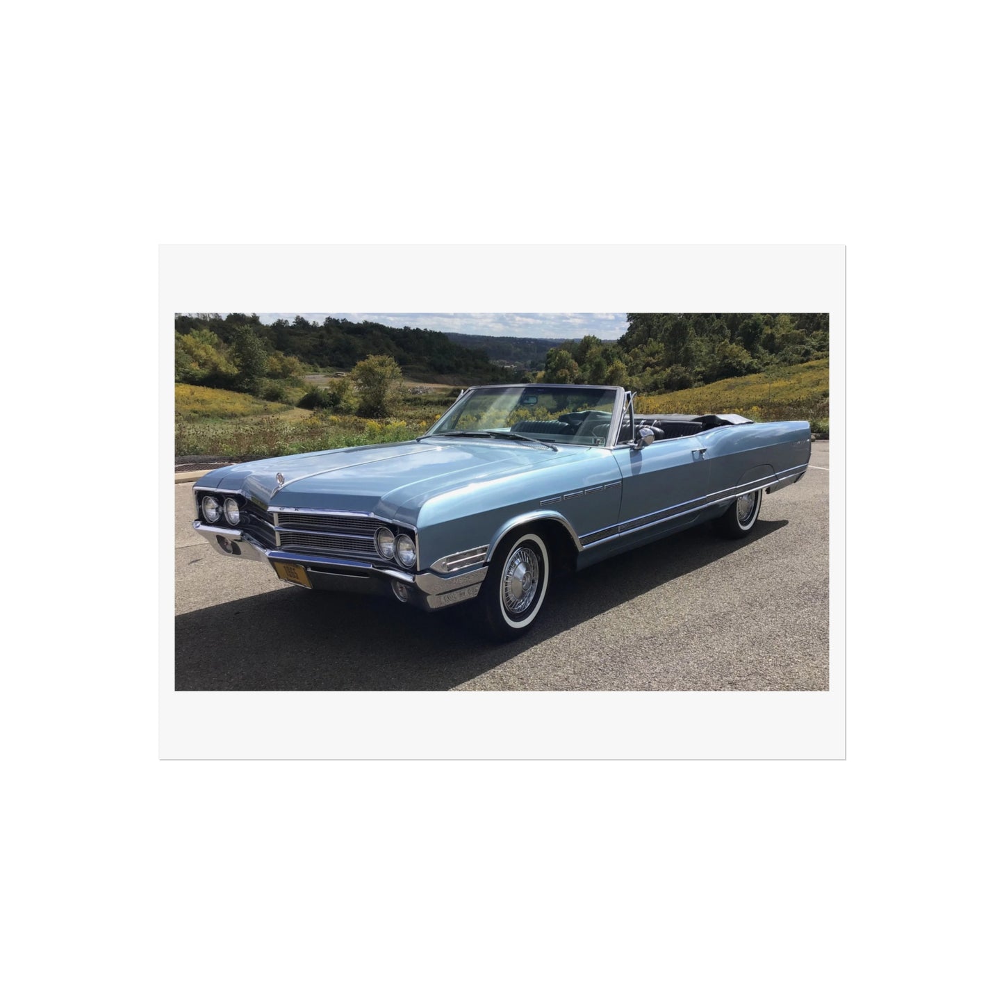 Classic 1965 Buick Electra 225 Convertible Car Poster | Vintage Automobile Fine Art Print