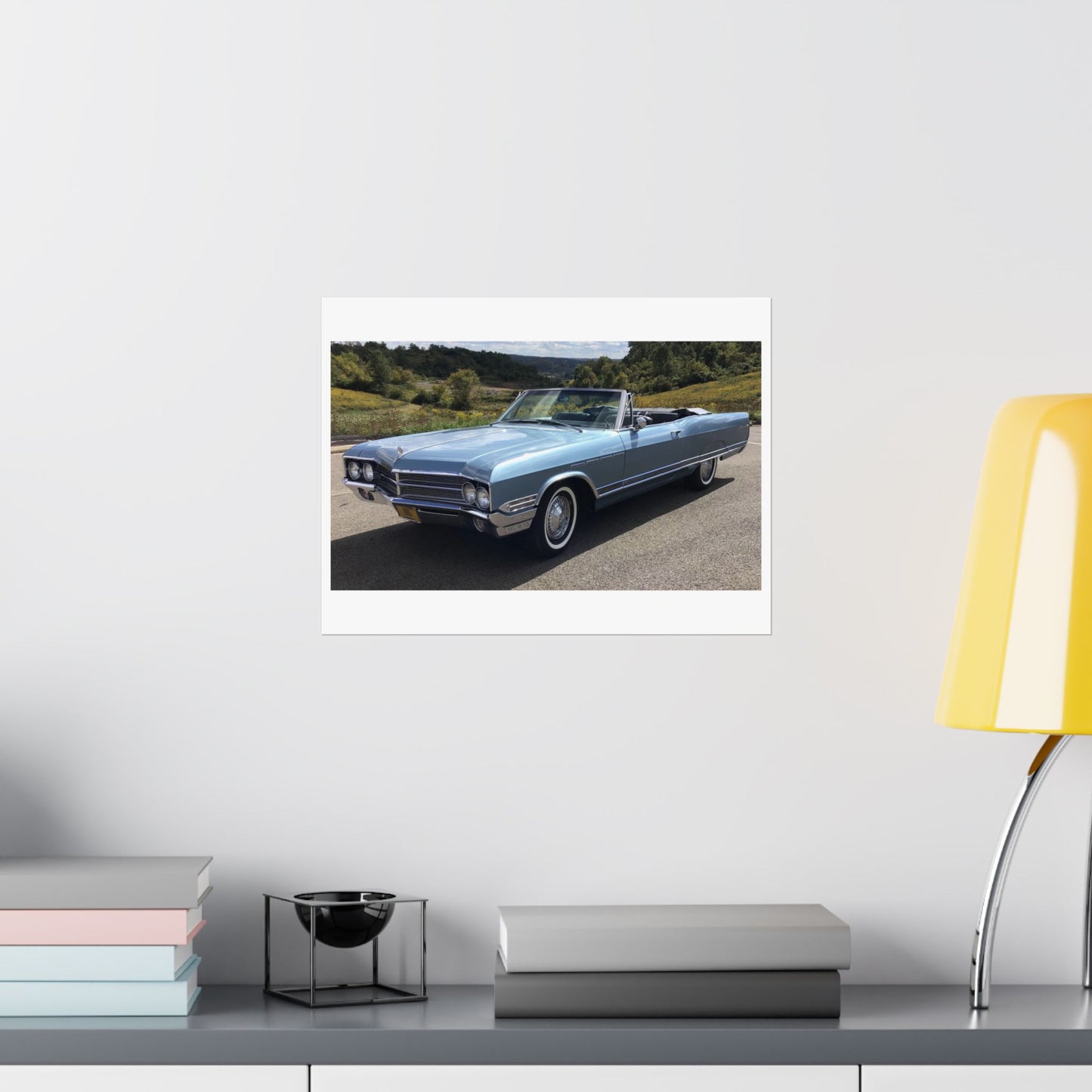Vintage 1965 Buick Electra 225 Convertible Poster Matte Horizontal Poster | Classic Vintage Automobile Wall Art