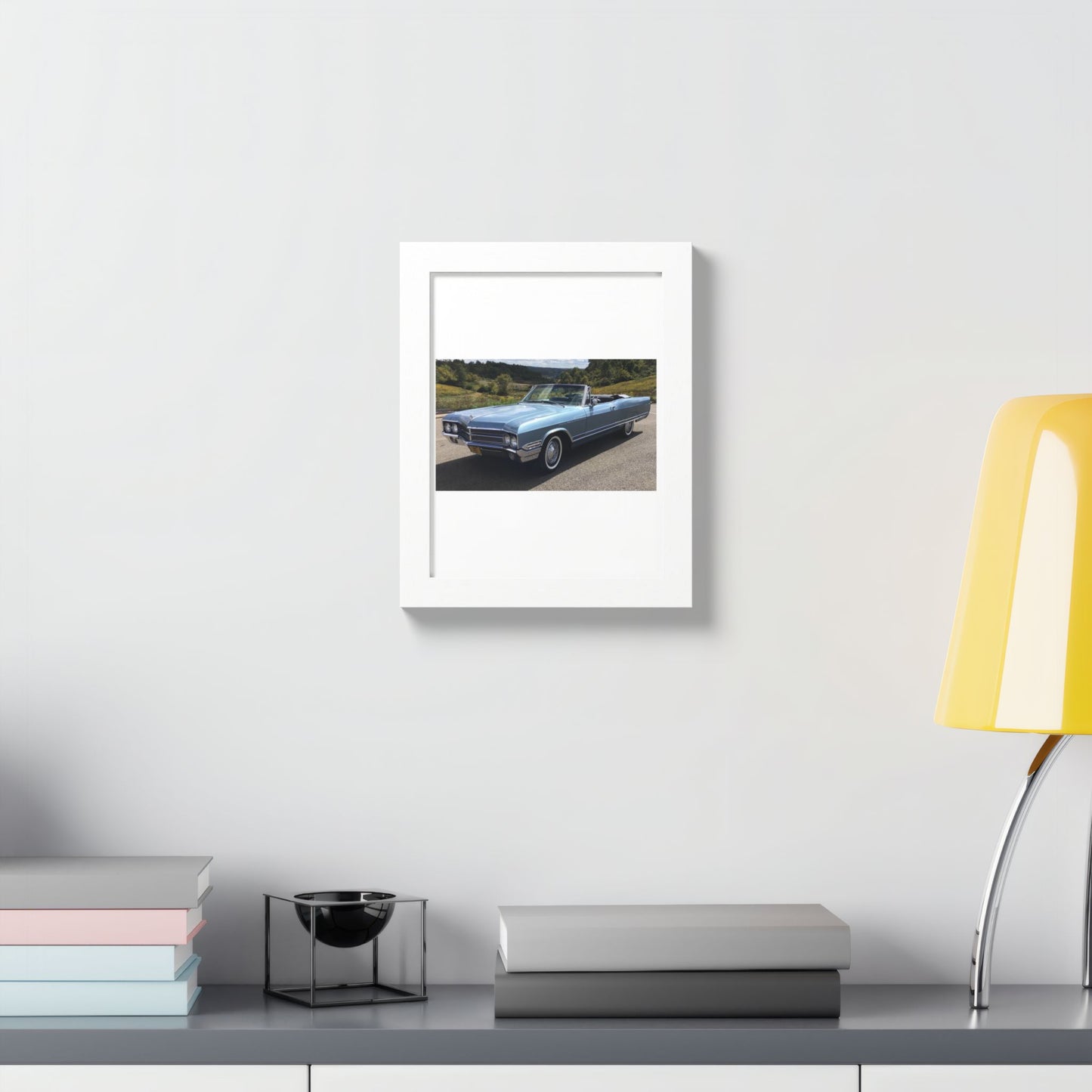 Classic 1965 Buick Electra 225 Convertible Framed Poster | Vintage Automobile Wall Art