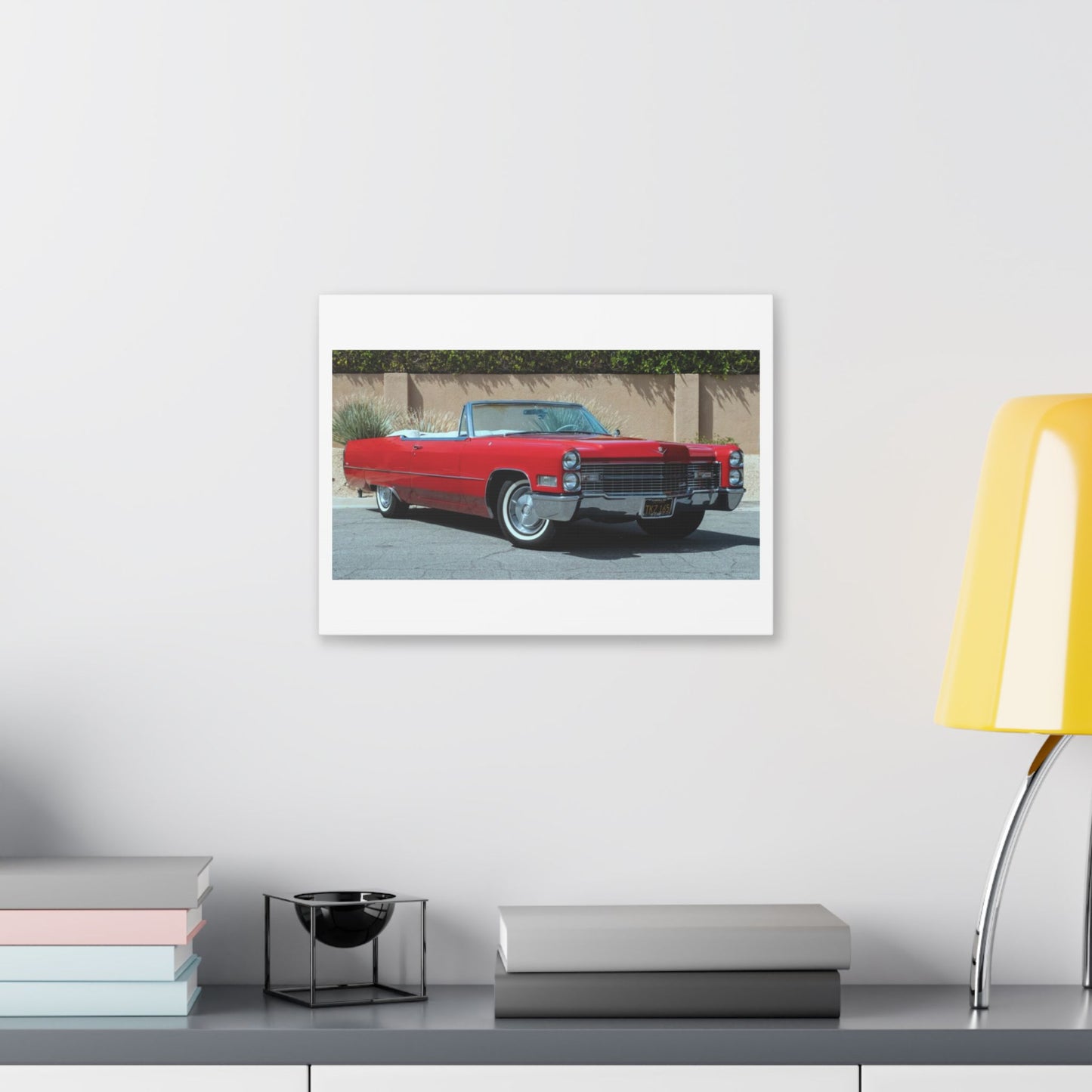 Classic 1966 Cadillac Convertible on Classic Canvas | Vintage Car Wall Art