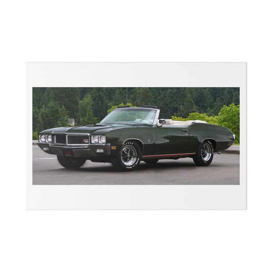 Vintage 1970 Buick Skylark GS455 Stage 1 Convertible Muscle Car Classic Stretched Canvas | Automotive Wall Art