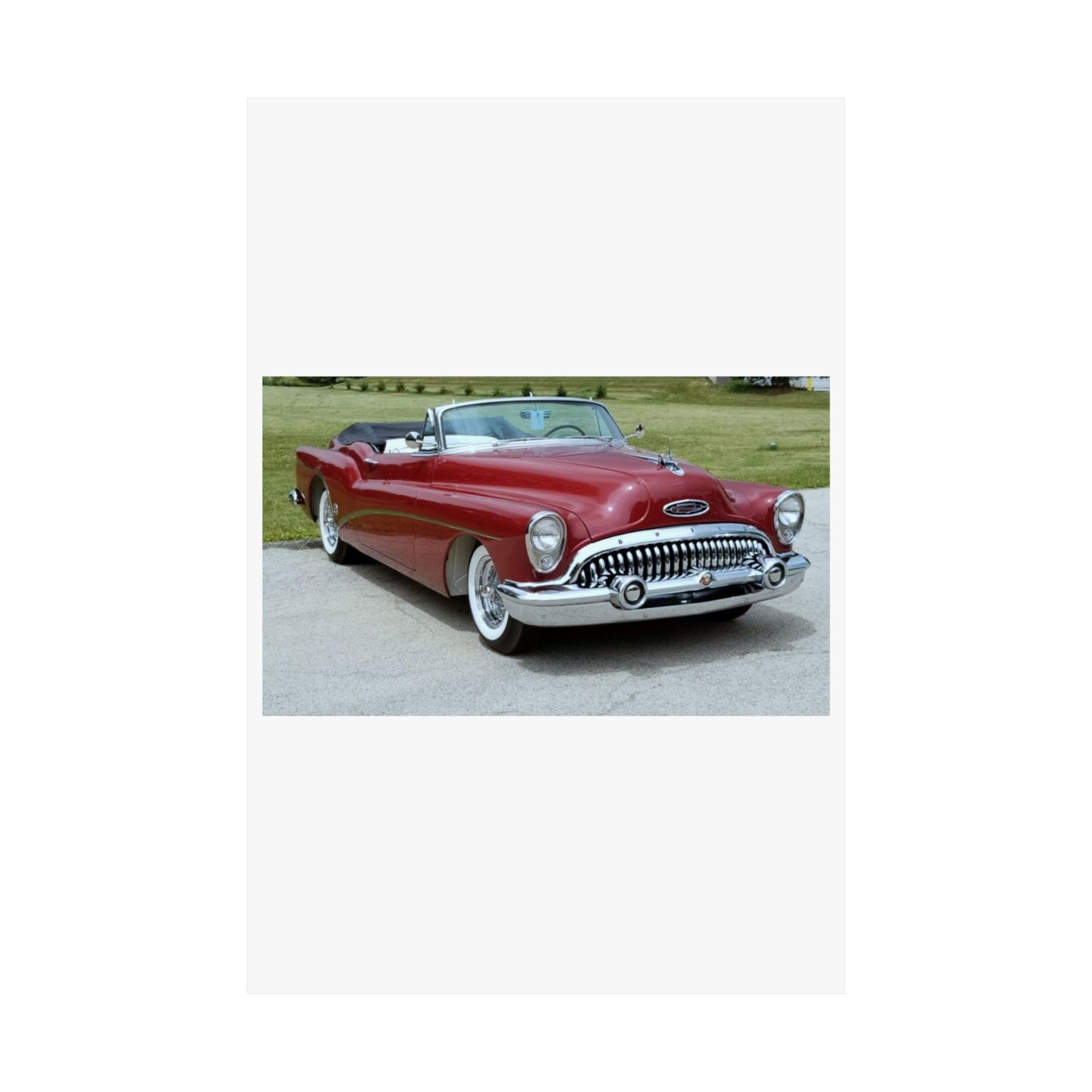 Classic 1953 Buick Roadmaster Convertible  Satin Poster