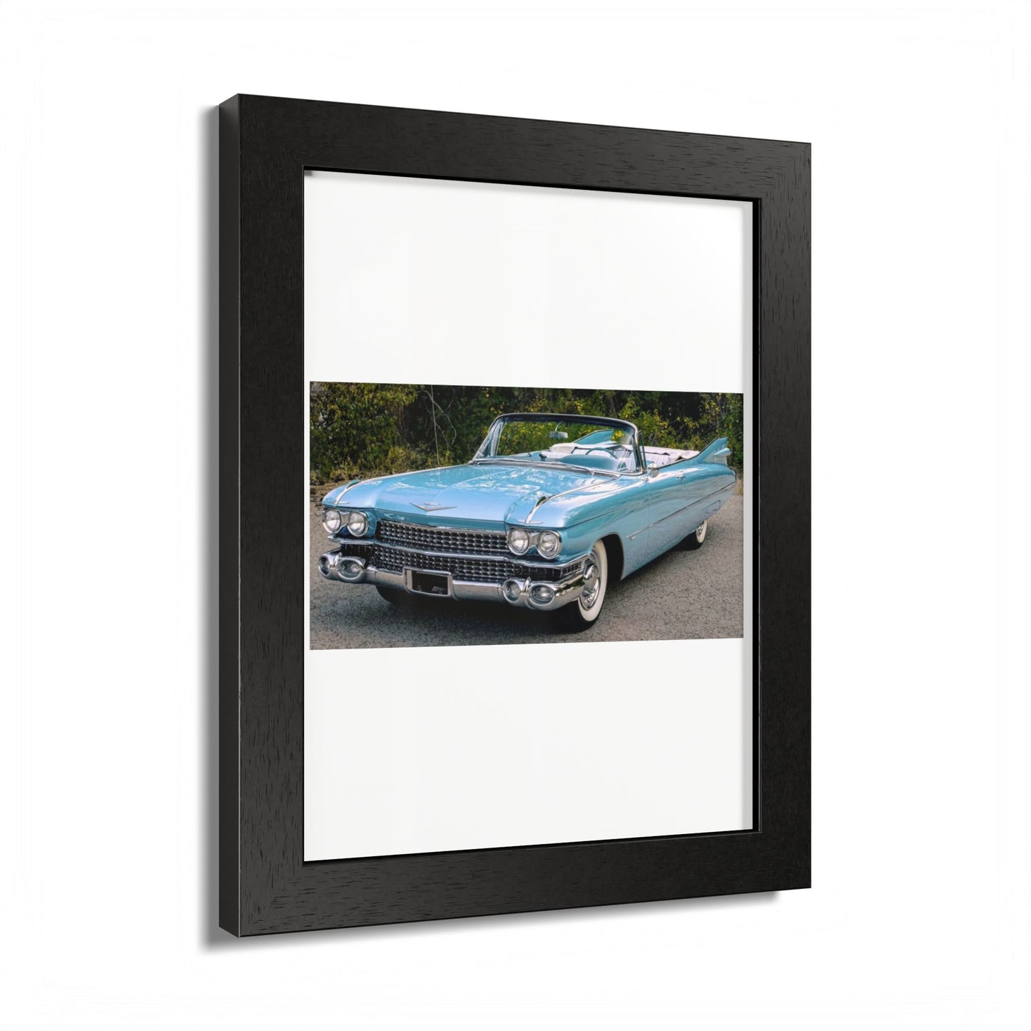 Vintage 1959 Cadillac Convertible Classic Car Framed Poster