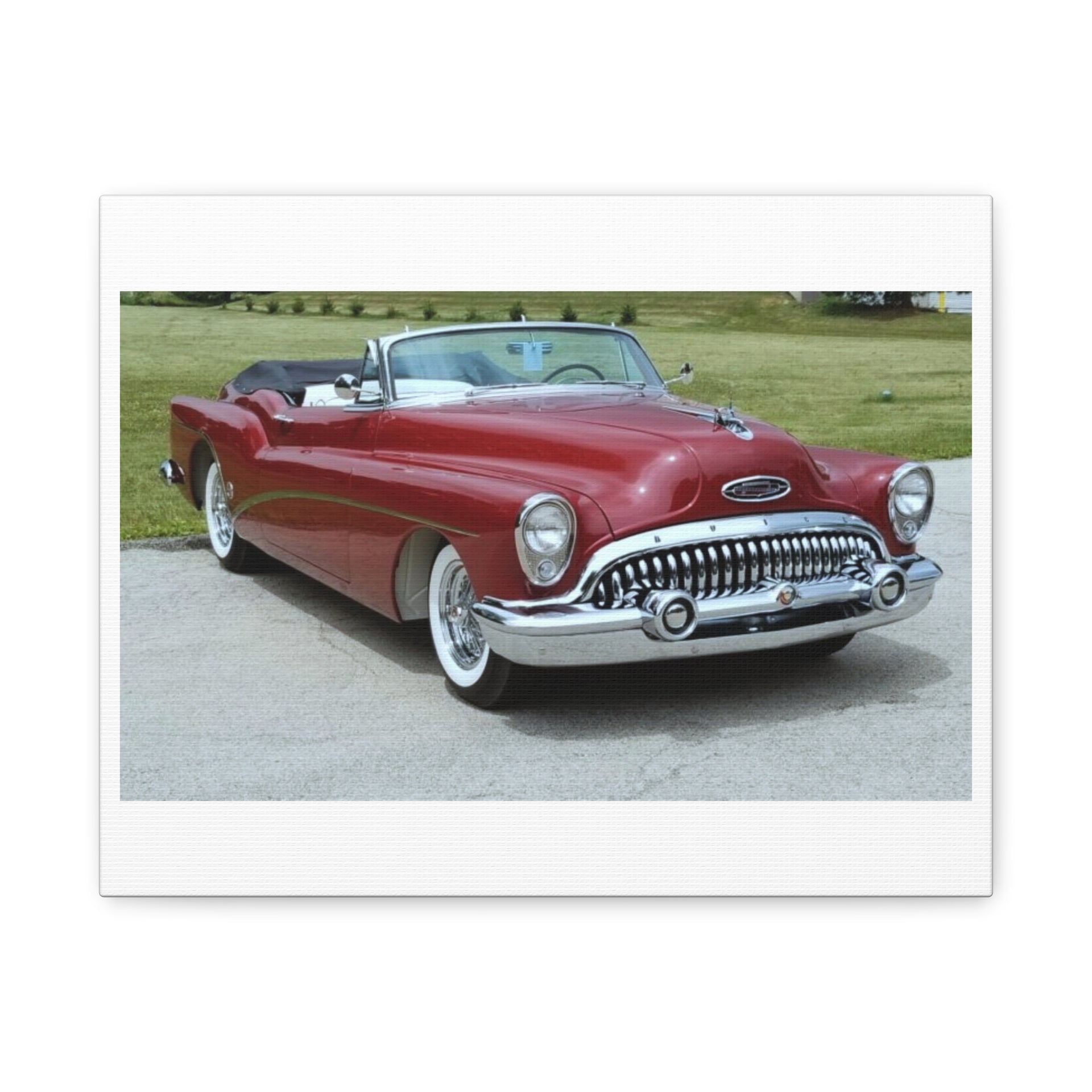 Classic 1953 Buick Roadmaster Convertible Canvas | Vintage Car Wall Art, Matte Stretched Canvas