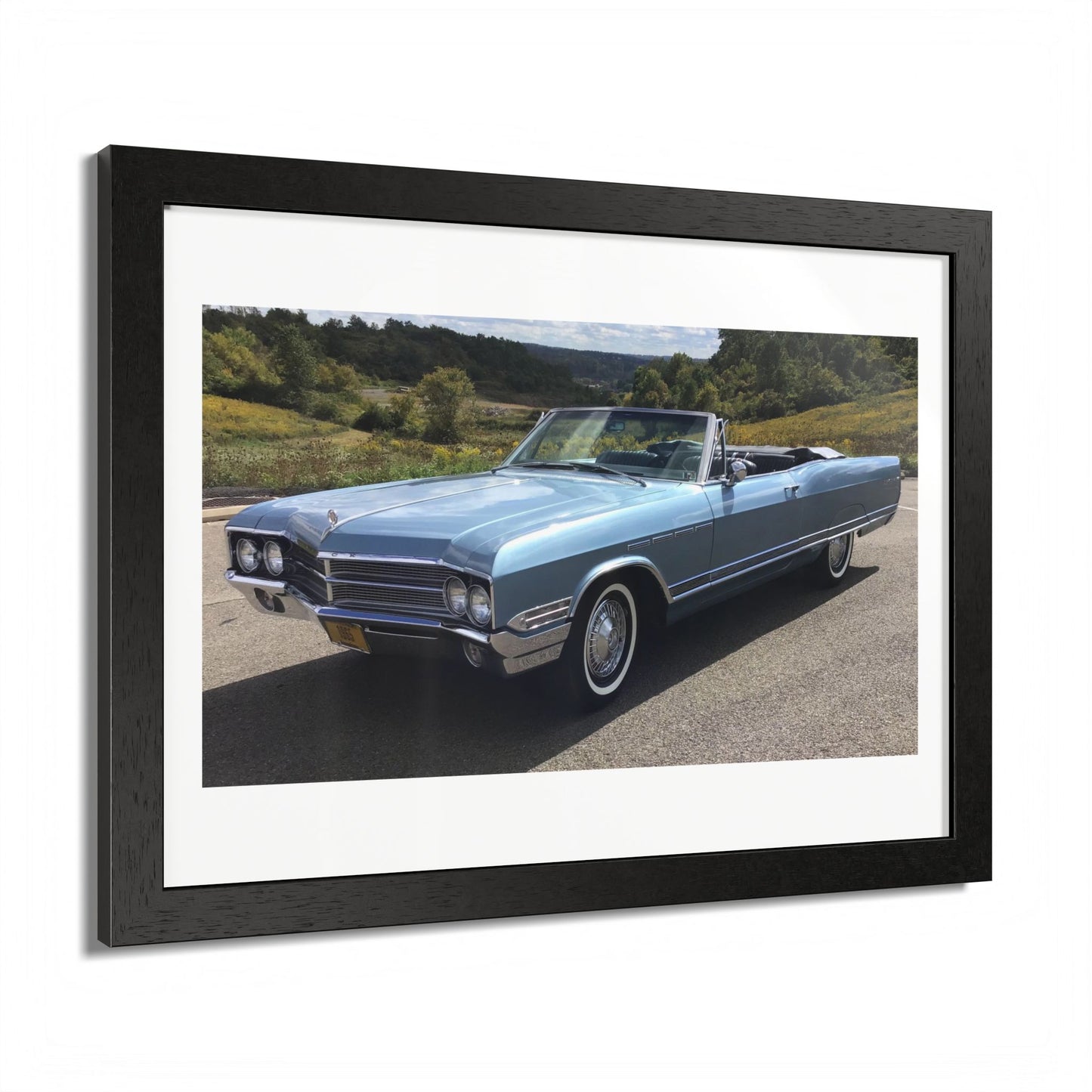 Classic 1965 Buick Electra 225 Convertible Framed Poster | Vintage Automobile Wall Art