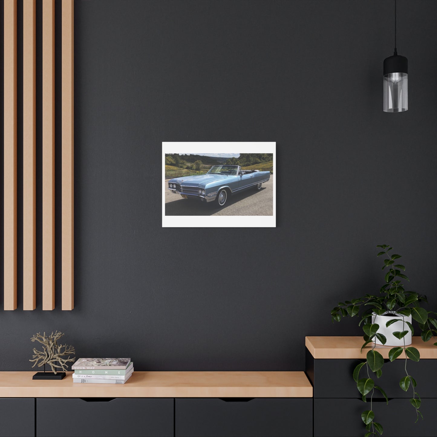 Vintage 1965 Buick Electra 225 Convertible Car Canvas, Matte Stretched Canvas