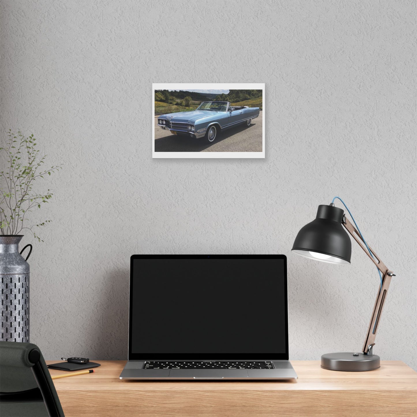 Classic 1965 Buick Electra 225 Convertible Car Canvas | Stretched Canvas Wall Art
