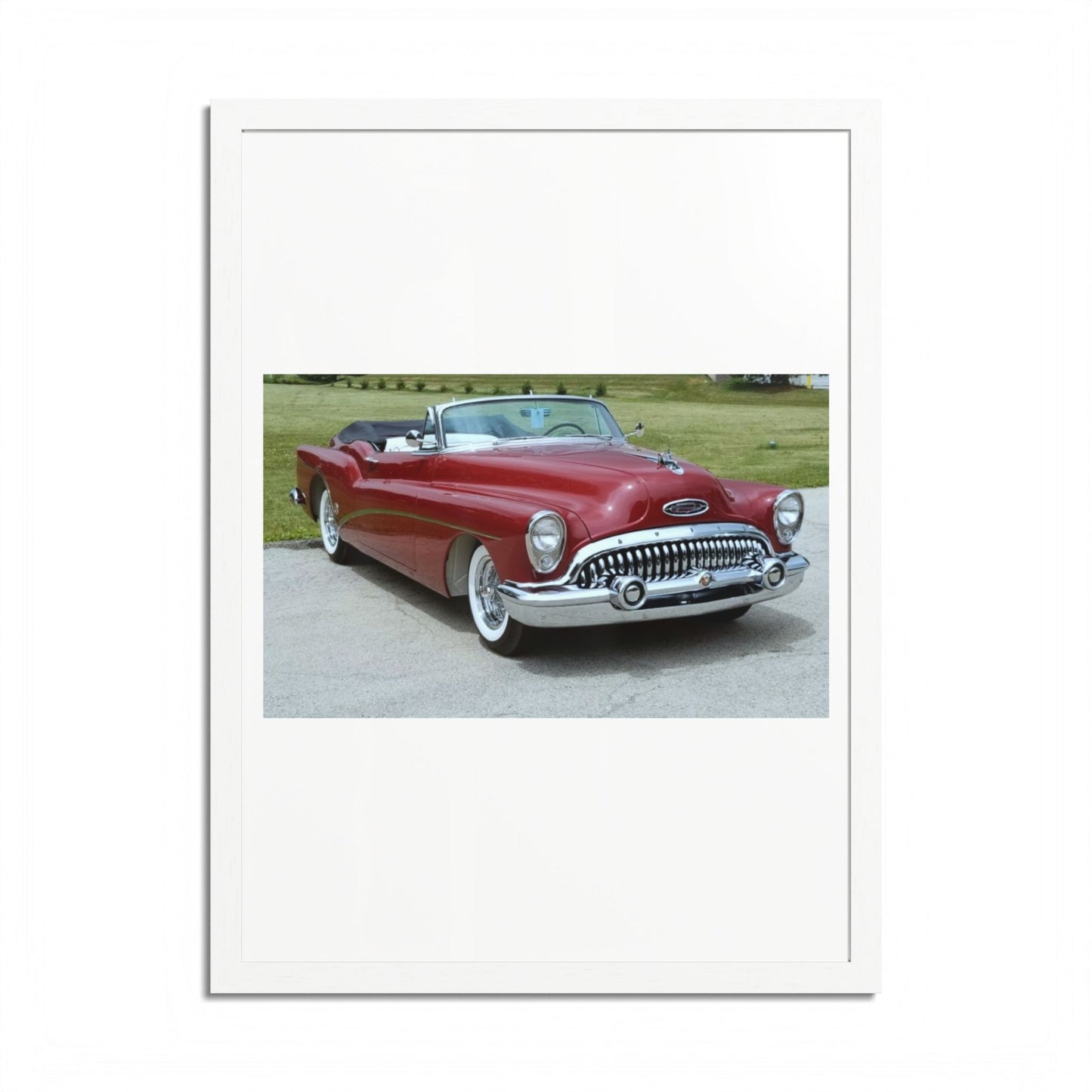 Vintage 1953 Buick Roadmaster Convertible Poster | Framed Poster