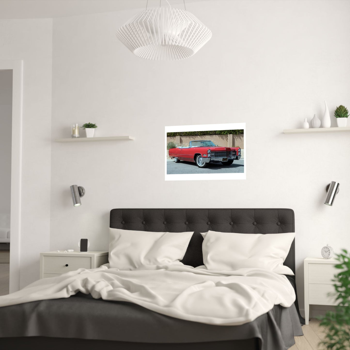 Classic 1966 Cadillac Convertible Poster | Satin Poster (210gsm)