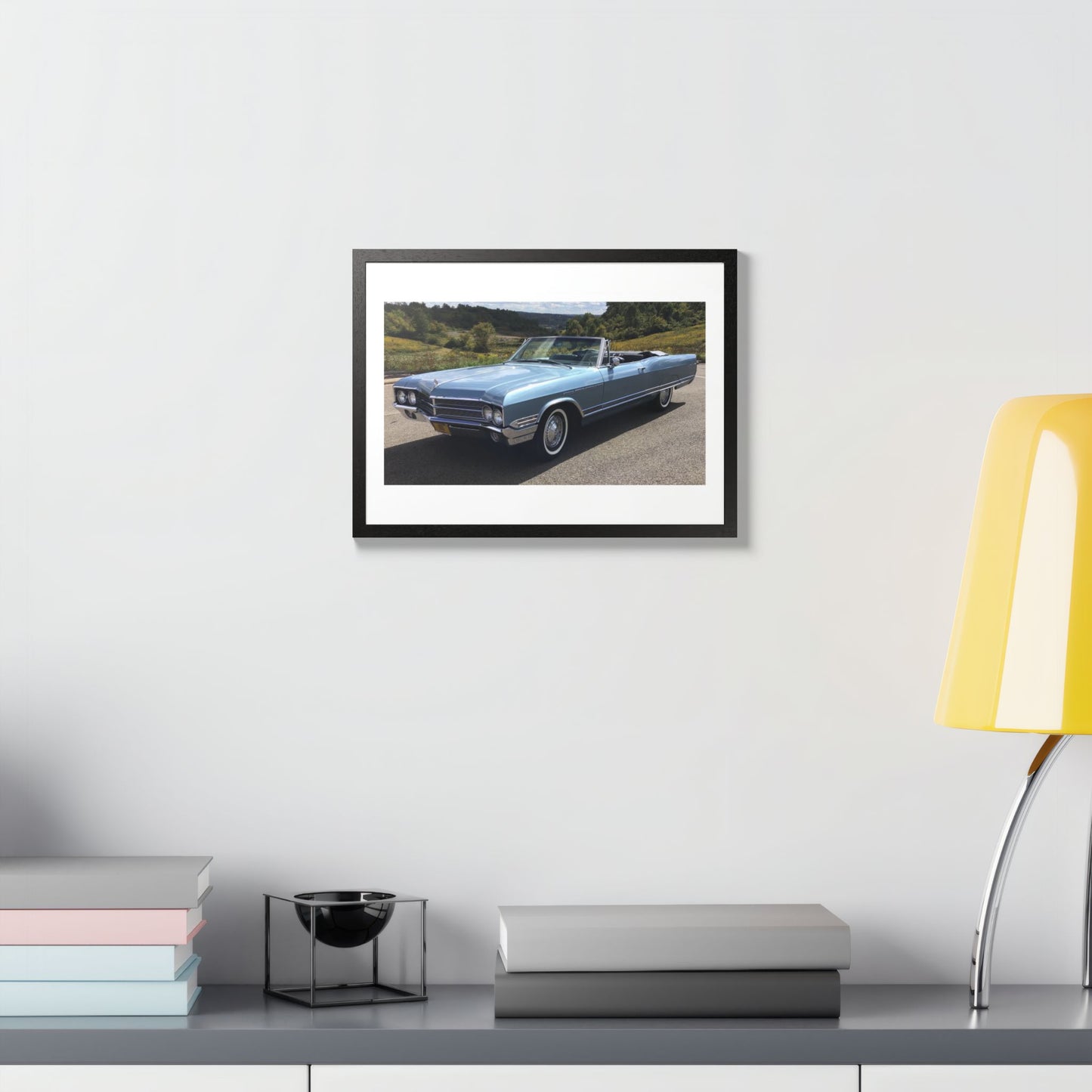 Classic 1965 Buick Electra 225 Convertible Framed Poster | Vintage Automobile Wall Art
