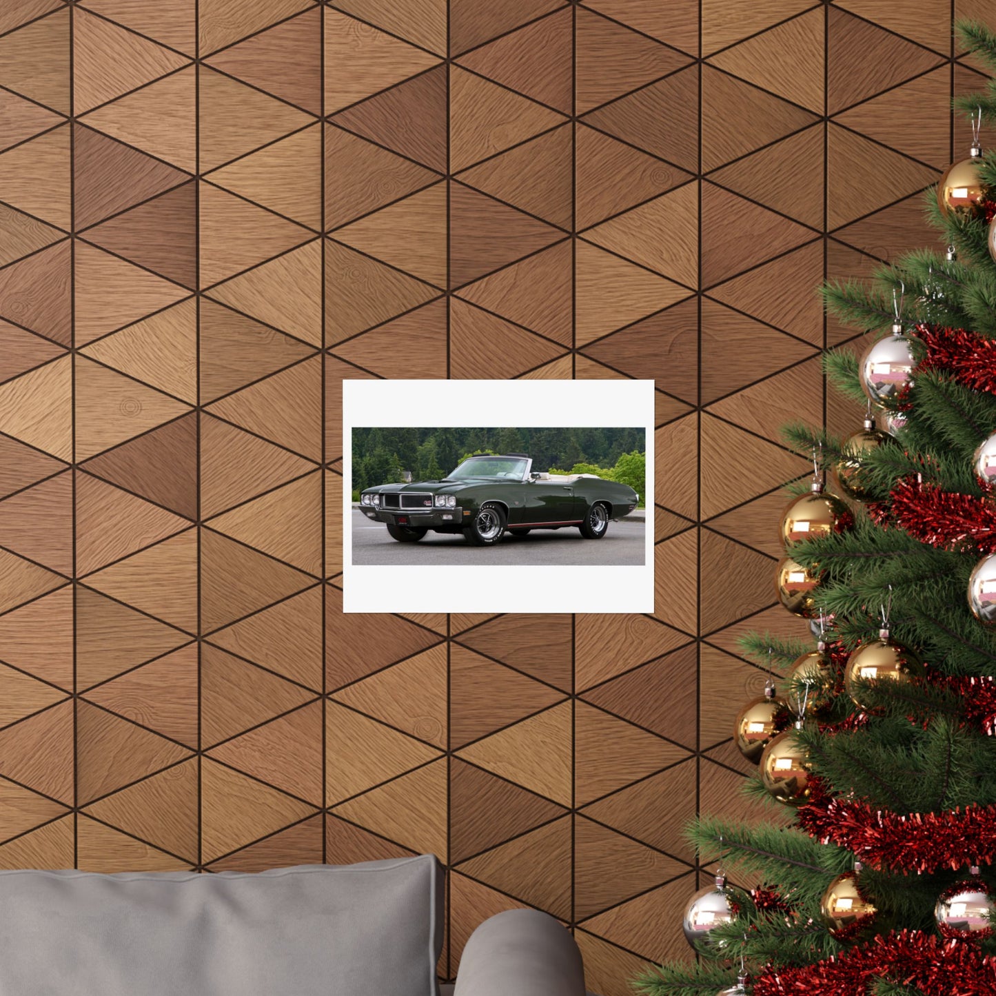 Classic 1970 Buick Skylark Stage 1 Convertible Muscle Car Matte Horizontal Poster | Vintage Auto Wall Art