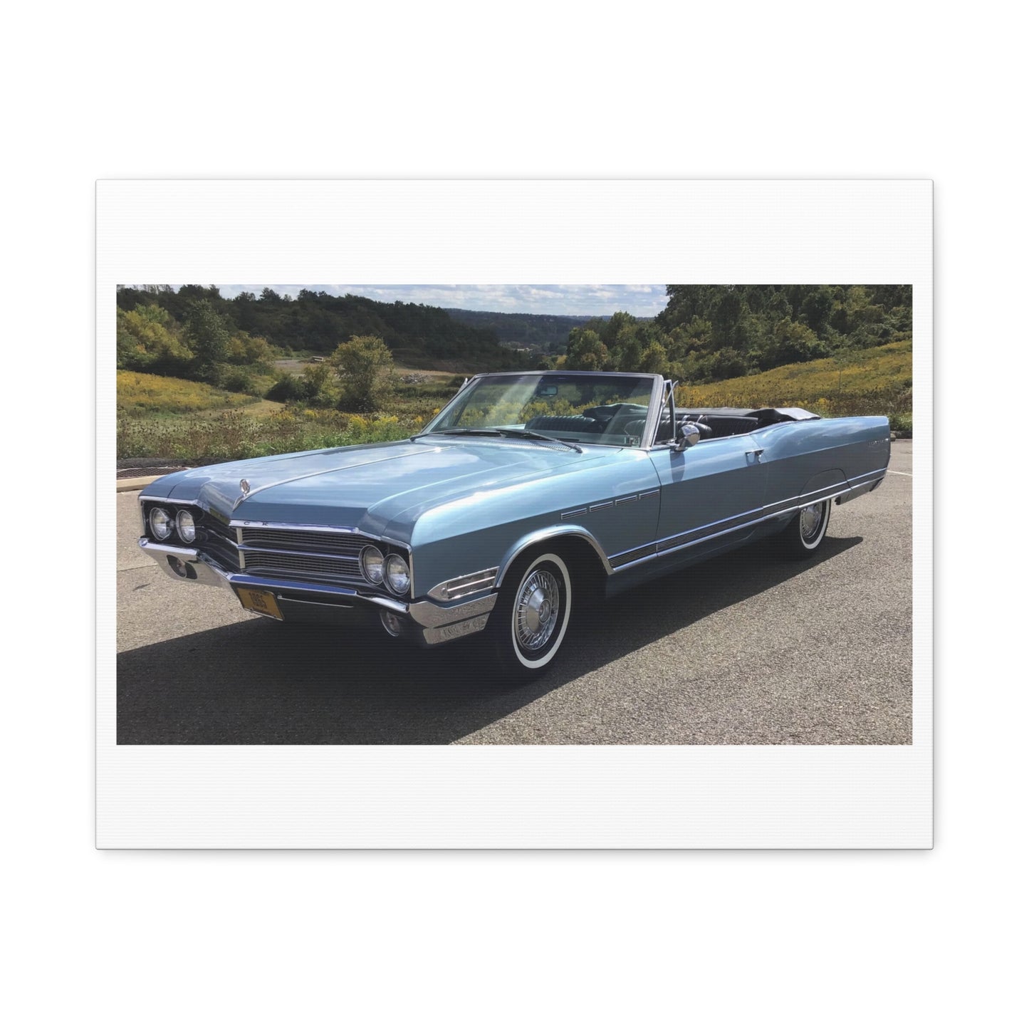 Vintage 1965 Buick Electra 225 Convertible Car Canvas, Matte Stretched Canvas