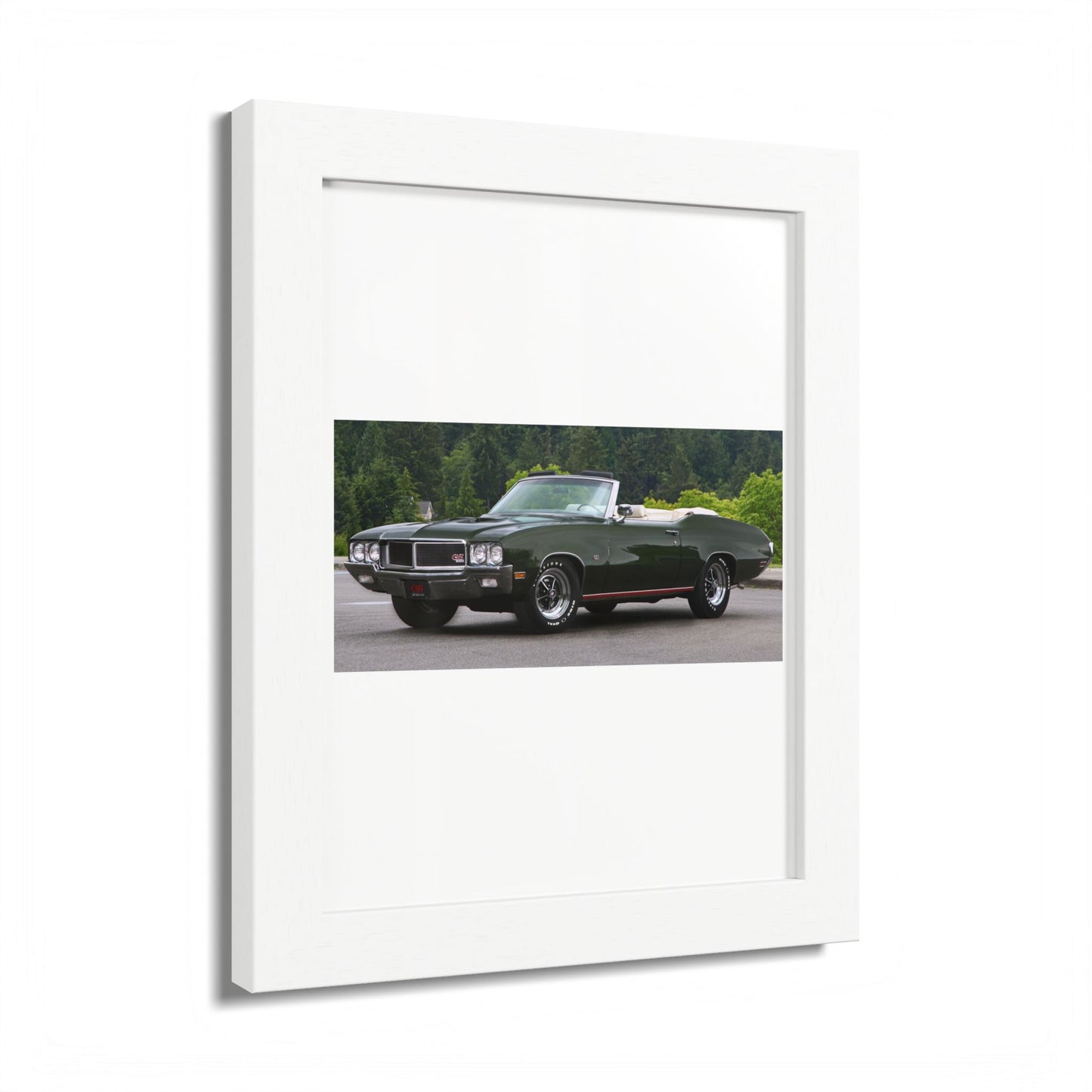 Classic 1970 Buick Skylark GS455 Stage 1 Muscle Car Convertible Framed Poster | Automotive Wall Art