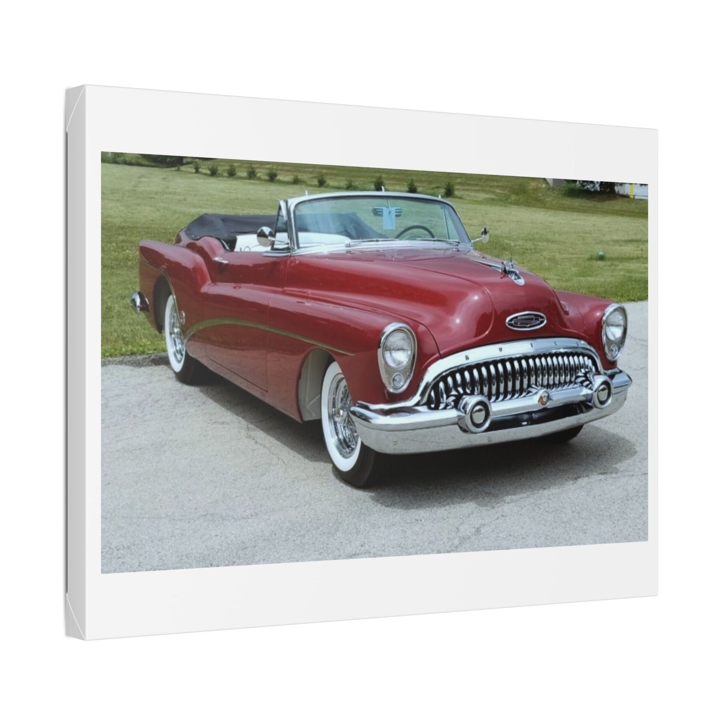 Classic 1953 Buick Roadmaster Convertible Canvas | Vintage Automobile Wall Art