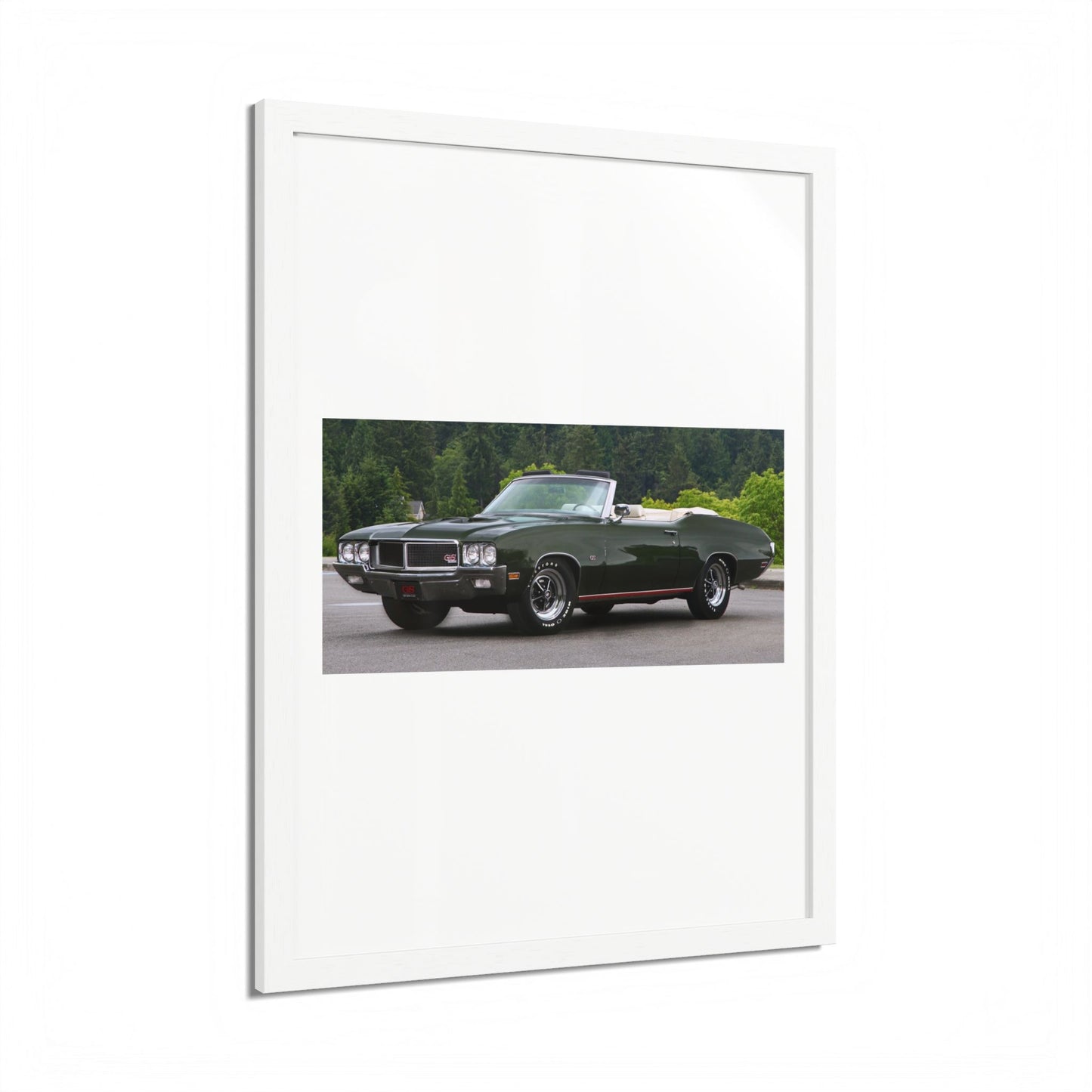 Classic 1970 Buick Skylark GS455 Stage 1 Muscle Car Convertible Framed Poster | Automotive Wall Art