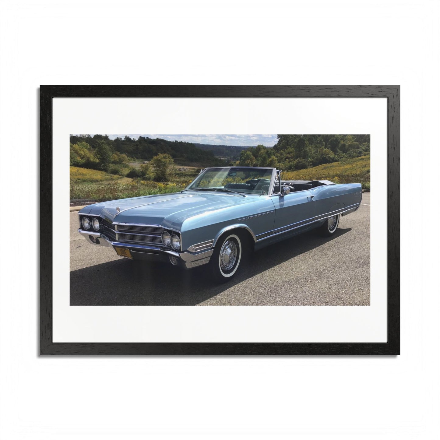 Classic 1965 Buick Electra 225 Convertible Framed Poster | Vintage Automobile Wall Art