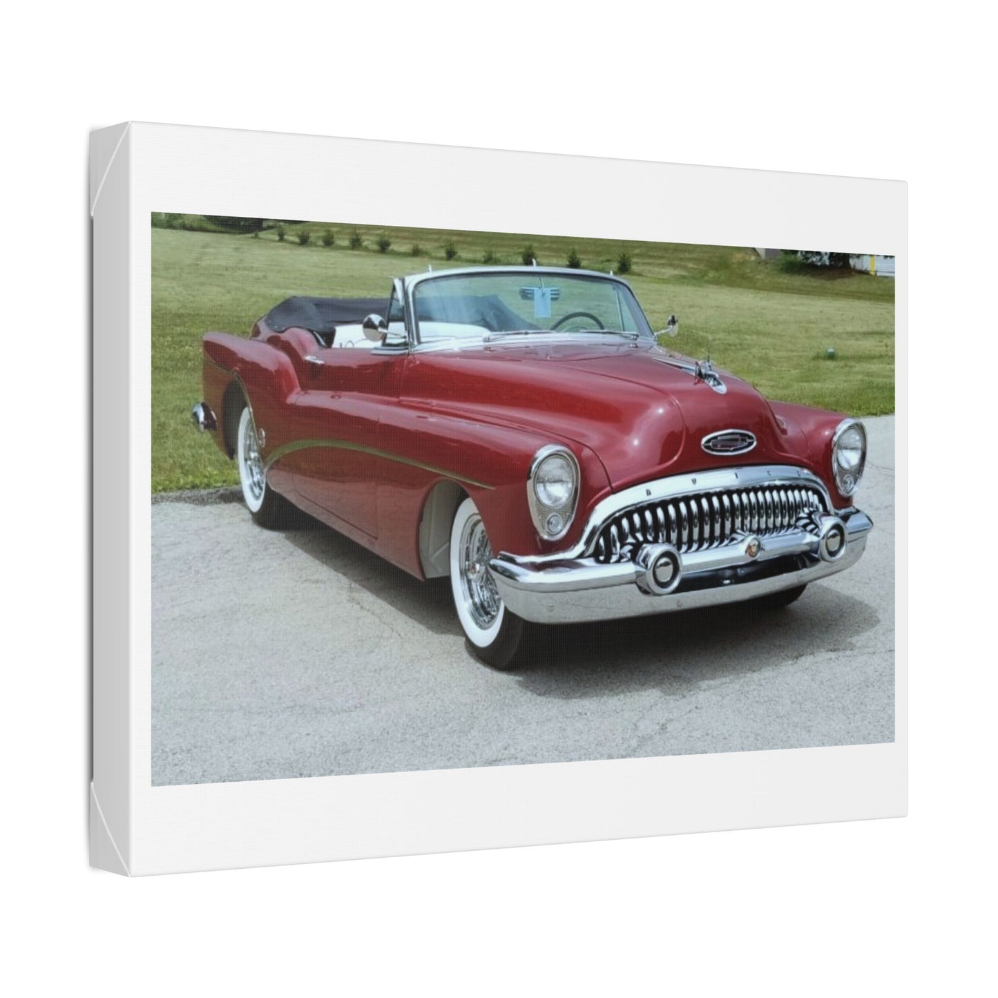 Classic 1953 Buick Roadmaster Convertible Canvas | Vintage Automobile Wall Art