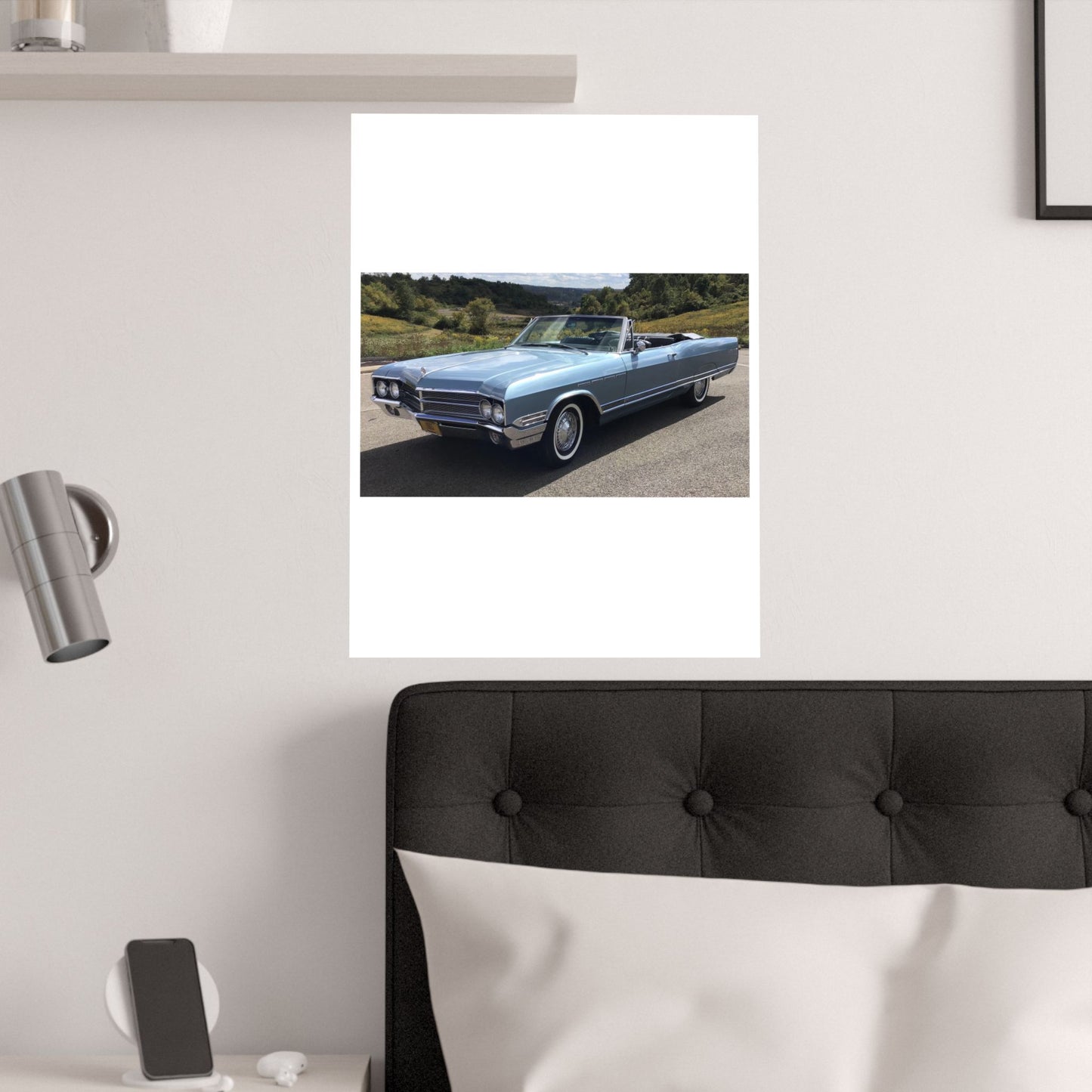 Vintage 1965 Buick Electra 225 Convertible Classic Car Poster | Satin Poster 210gsm