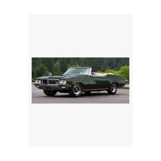 Classic 1970 Buick Skylark Stage 1 Convertible Poster | Satin Poster (210gsm)