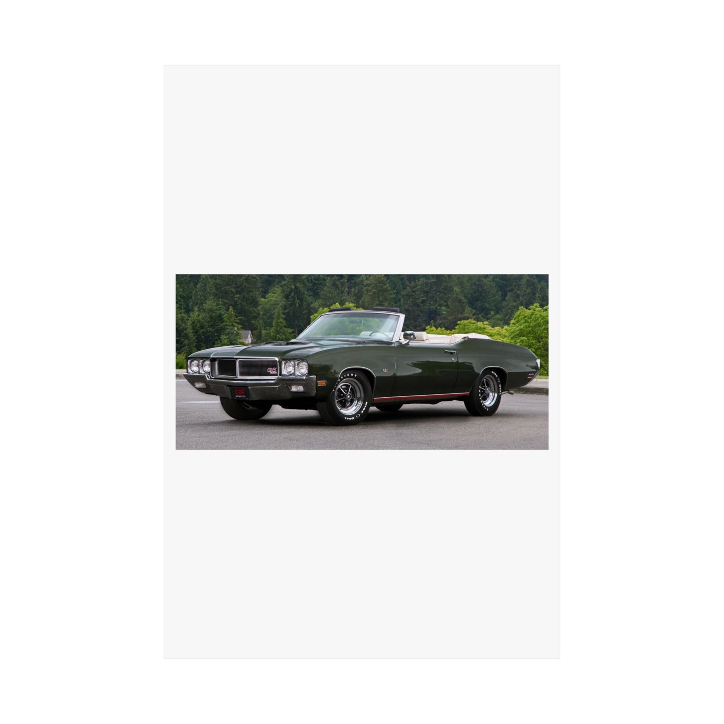 Classic 1970 Buick Skylark Stage 1 Convertible Poster | Satin Poster (210gsm)