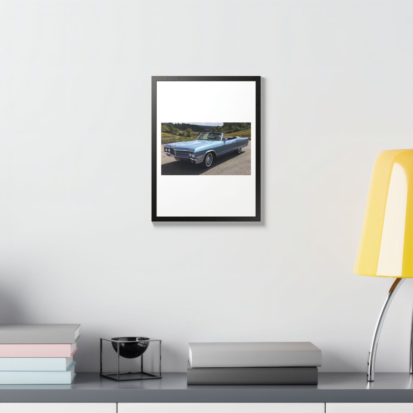 Classic 1965 Buick Electra 225 Convertible Framed Poster | Vintage Automobile Wall Art