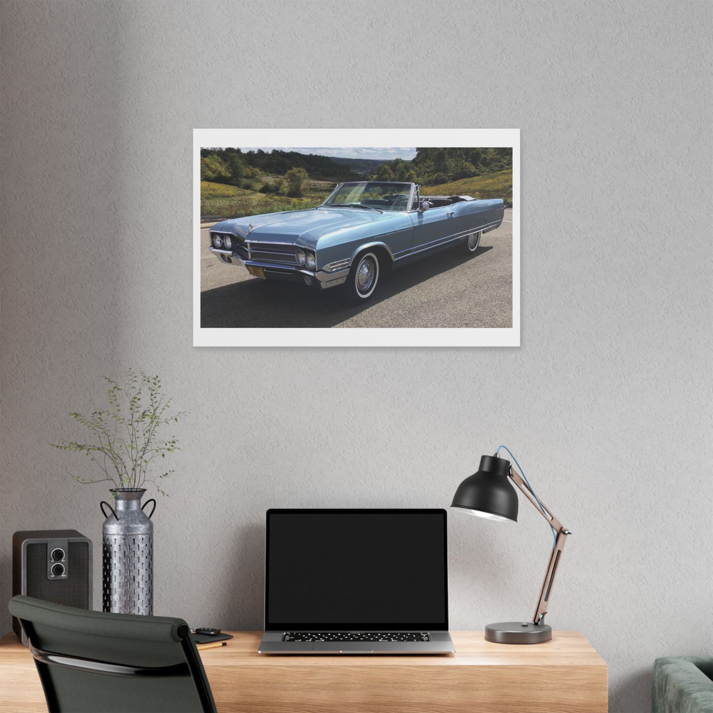Classic 1965 Buick Electra 225 Convertible Car Canvas | Stretched Canvas Wall Art