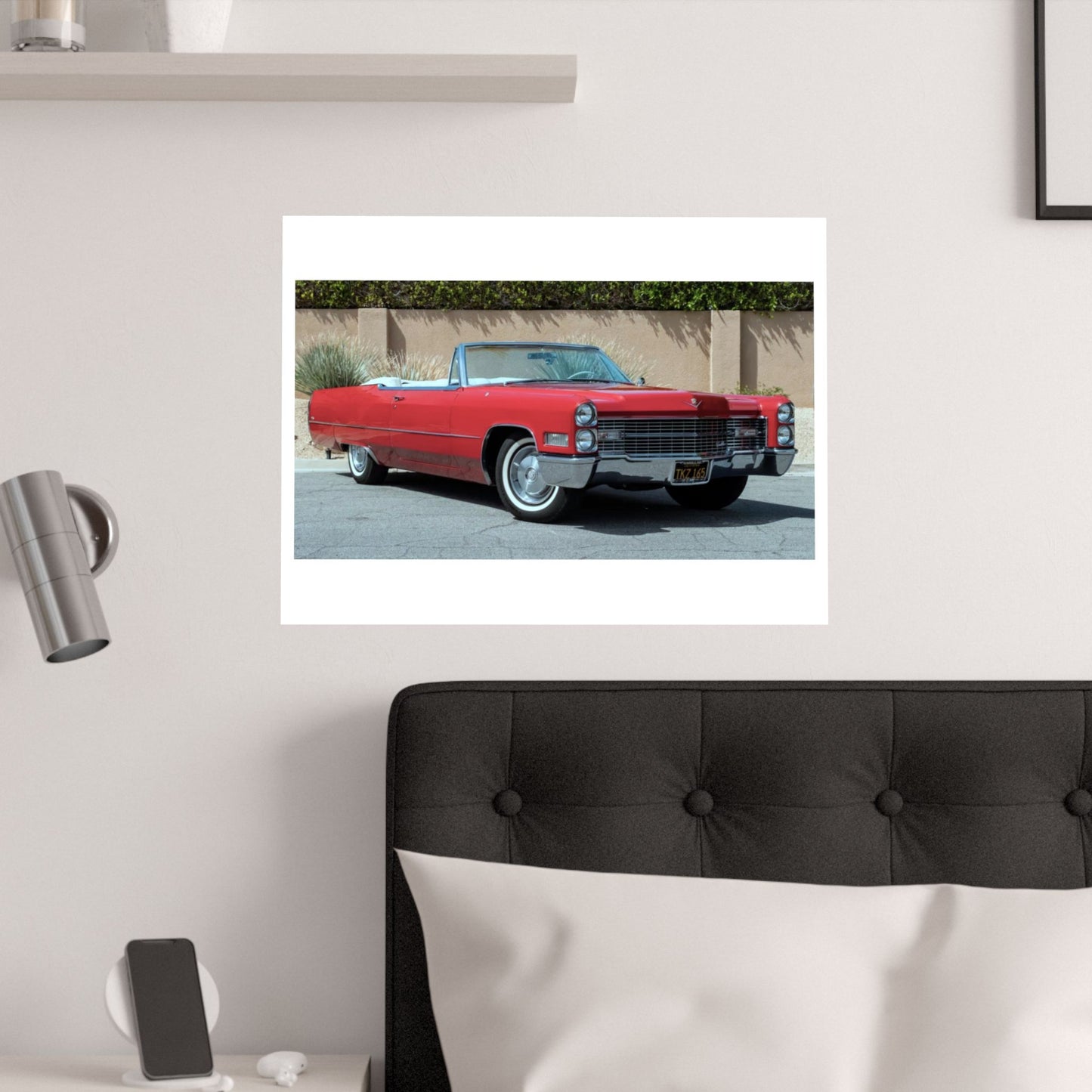 Classic 1966 Cadillac Convertible Poster | Satin Poster (210gsm)