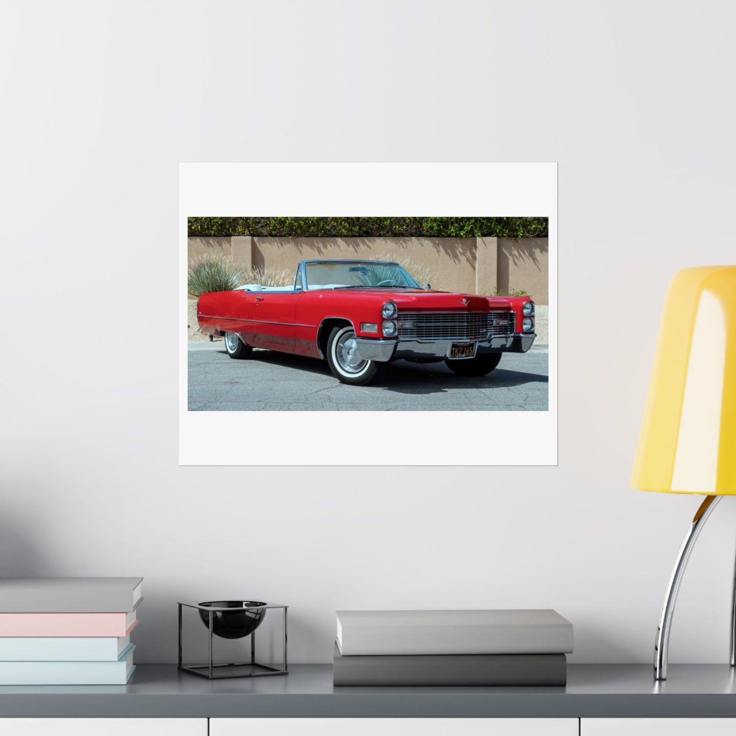 Classic 1966 Cadillac Convertible Poster | Satin Poster (210gsm)