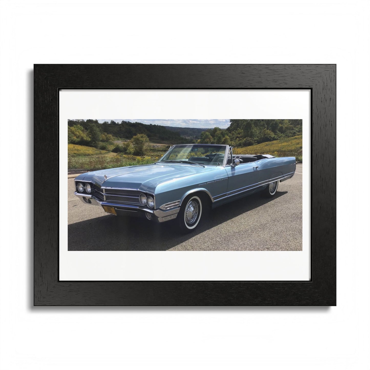 Classic 1965 Buick Electra 225 Convertible Framed Poster | Vintage Automobile Wall Art