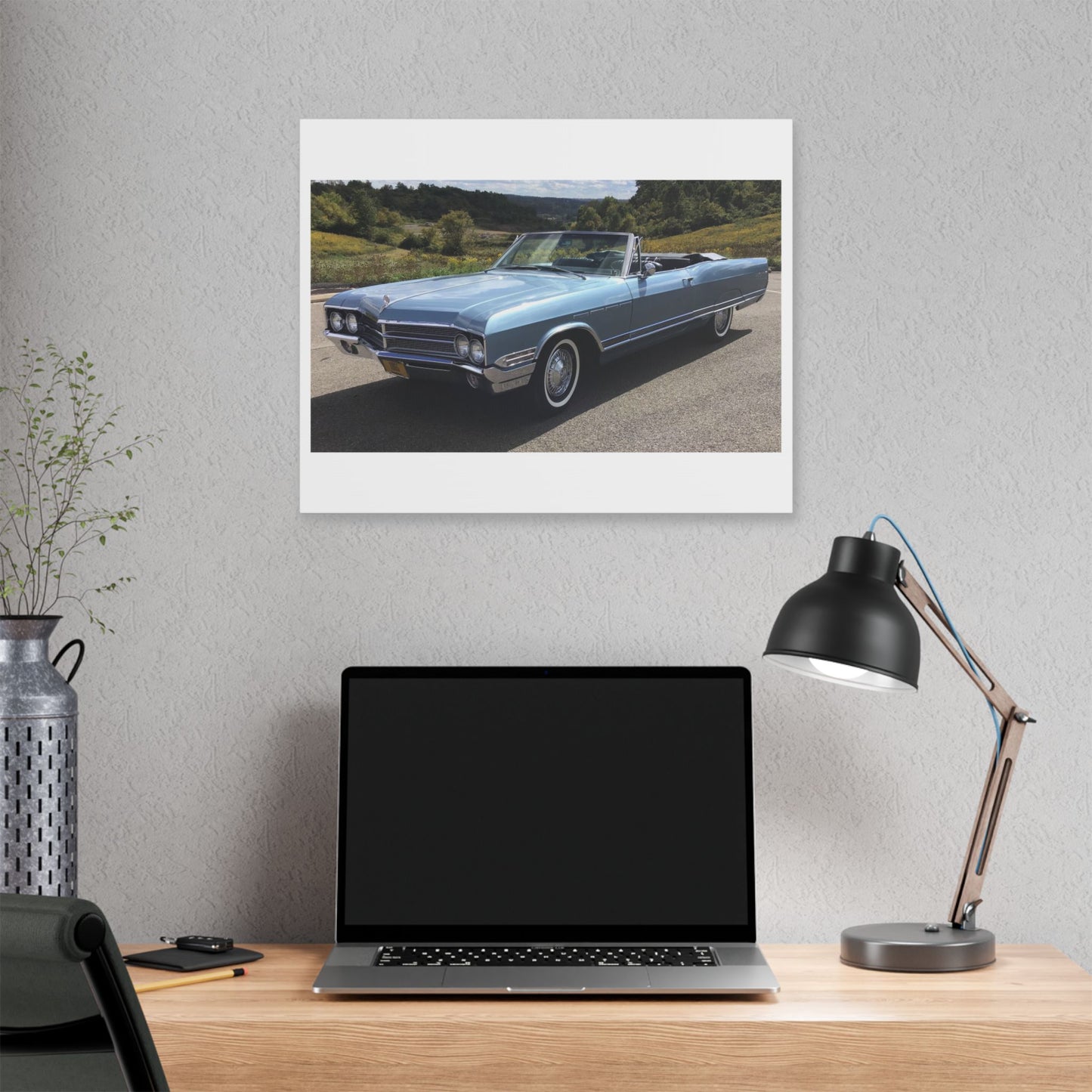Classic 1965 Buick Electra 225 Convertible Car Canvas | Stretched Canvas Wall Art