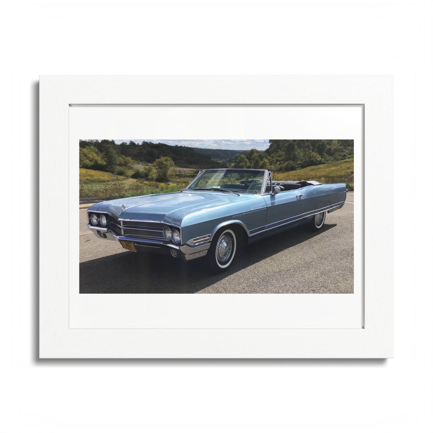 Classic 1965 Buick Electra 225 Convertible Framed Poster | Vintage Automobile Wall Art