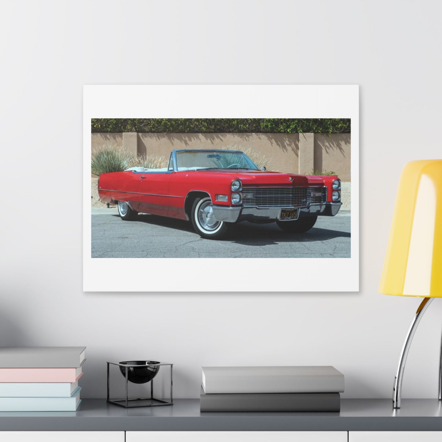 Classic 1966 Cadillac Convertible on Classic Canvas | Vintage Car Wall Art