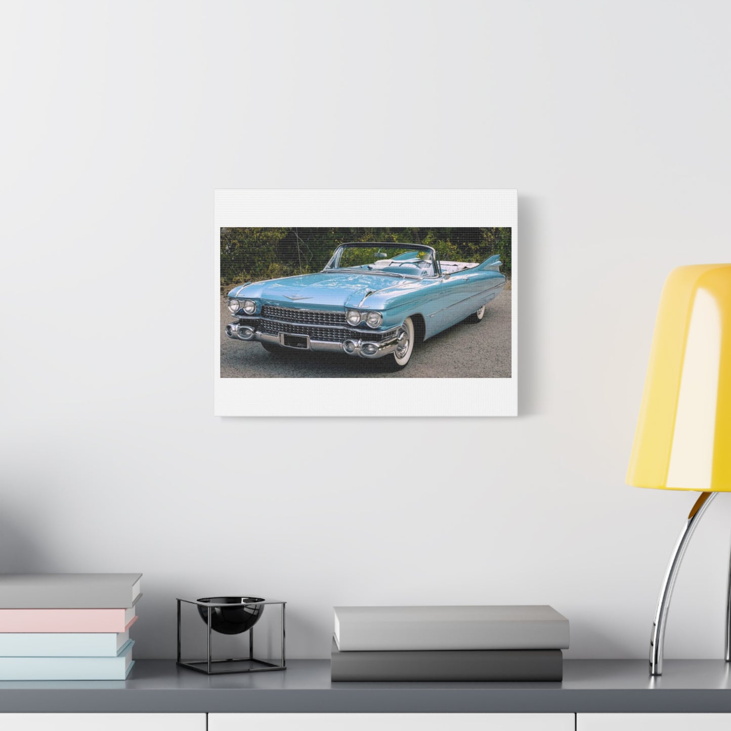 Vintage 1959 Cadillac Convertible Canvas Print | Matte Stretched Wall Art